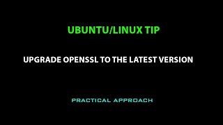 LINUX: upgrade OpenSSL to the latest version