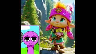 3D SPRUNKI VERSUS REGULAR  #funny #memes #animation #sprunki #meme