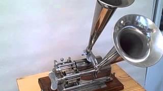 Columbia "Eagle" Graphophone - Nickeled, with Polyphone