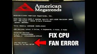 CPU Fan Error and How to Fix It