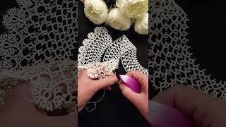 воротник #фриволите #tatting #handmade #кружево #ручнаяробота