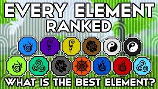 EVERY Element *RANKED* From ONE To TEN! | Shindo Life Element Tier List | Shindo Life BEST Element