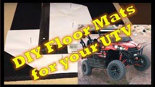Kawasaki Teryx floor mats on a budget. Works for all UTV's