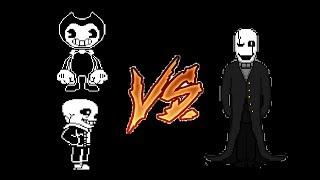 MUY PRONTO (Sans y Bendy vs Gaster)