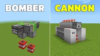 5 EASY TNT Cannons in Minecraft Bedrock! (Tutorial)