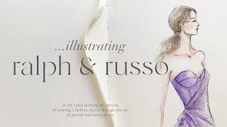 a fashion illustration process to relax to…