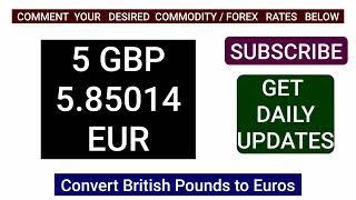 1 EURO TO BRITISH POUND EXCHANGE RATES TODAY 12 August 2024