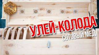 Улей лежак-колода на 24 рамки. Обзор  колоды для пчёл.