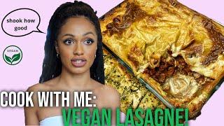 Making a vegan lasagne bebs