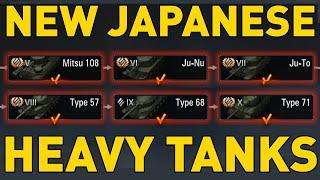 NEW JAPANESE HEAVY TECH TREE - World of Tanks