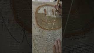 Смайлик без моей озвучки #ручнаработа #punchneedle #ковроваявышивкаиглой