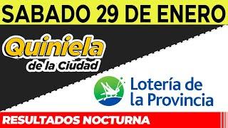 Resultados Quinielas nocturnas de la Ciudad, Buenos Aires Sábado 29 de Enero