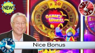 Genie's Wheel Slot Machine Nice Bonus