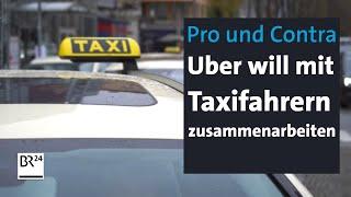 Uber macht Taxifahrern Kooperationsangebote: Was bedeutet das? | Abendschau | BR24