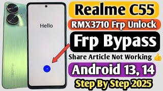 Realme C55 Frp Bypass | Realme C55 Google Account Unlock Without PC | Realme RMX3710 Frp Bypass |