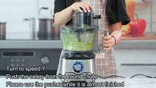 Magiccos FP408 Food Processor Slice Celery Demo