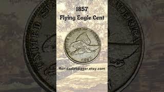 What Is The REAL Value Of The 1857 Flying Eagle Cent Coin? #coincollecting   #etsy #oldcoins