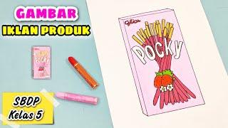 Cara Menggambar Iklan Produk Yang Mudah || Gambar Iklan Televisi || Gambar Pocky