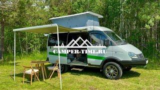 Обзор катенвагена кемпера автодома Campertime на базе ГАЗ Соболь 4х4 2024