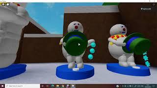 Frosty the snowflake spinning snowmen [Singing fish world] [ROBLOX]