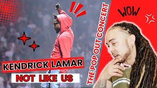 EPIC PERFORMANCE!!! KENDRICK LAMAR, DR  DRE   (NOT LIKE US) LIVE @KIA FORUM [FIRST TIME UK REACTION]