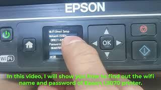 How to find wifi name and password of Epson L3070 printer.epson printar 3070 wifi passowd 2022.