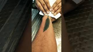 leaf tattoo ||broken art tattoo studio ||bijbor