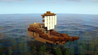 Minecraft | How to Build a Small Ship | Build Tutorial