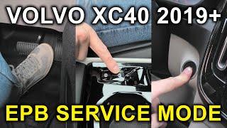 Volvo XC40 (2019-2024): Rear Brake Service Mode! Replace Your Brake Pads! No Scanner Needed!