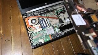 hp 8560w or 8570w palmrest replacement removal disassembly