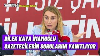 Ekrem İmamoğlu'nun eşi Dilek İmamoğlu açıklamalarda bulunuyor!