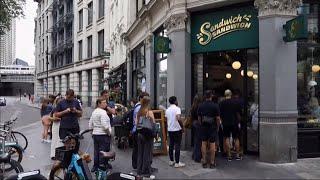 Sandwich Sandwich opens in London with queues for a £10 sandwich (UK) 4/Aug/2024