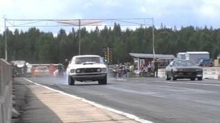 Test and Tune dragracing 4 augusti 2012 Helsinge Motorstadion första rundan bilar Del 2