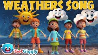Weather Song for Kids| Types of Weather| GetGiggly Nursery Rhymes and Kids Songs