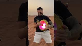 I beat at darbuka in desert #alrafaelo #darbuka #dubai