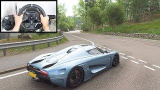 Forza Horizon 4 Koenigsegg Regera (Logitech G920 Steering Wheel + Paddle Shifter) Gameplay