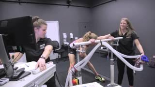 Pro Triathlete, Kelly Williamson, in the Memorial Hermann IRONMAN Human Performance Lab