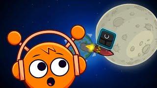 Red Ball 4 | Sprunki Oren Ball Vs Squid Game Box & Rainbow Friends In The Moon