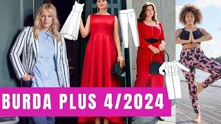 Burda PLUS 4/2024 FULL Line Drawings Preview | Winter Sewing