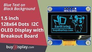 Blue I2C 1.5"OLED Screen Serial 128x64 Display Module,SSD1309