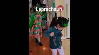 #st.patrick'sday #shamrock  #leprechaun #green #toddler #activitygame #footprints #goldcoin  #shorts