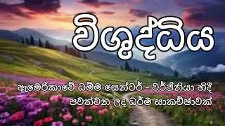 විශුද්ධිය | ඇමෙරිකාවේ ධම්ම සෙන්ටර් - වර්ජිනියා හිදී පවත්වන ලද ධර්ම සාකච්ඡාවක්