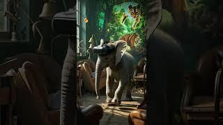  Baby Elephant Tries to Use a VR Headset-#elephant VR, #funny baby elephant, #animal tech fail