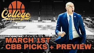 College Basketball Picks - Saturday, March 1st | The College Experience: Basketball