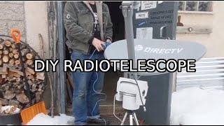 DIY Radio Telescope / Satellite Finder Made From Old Dish