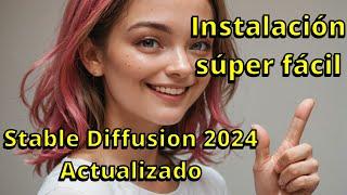 Instalación de Stable diffusion super fácil local en español 2024. actualizada!