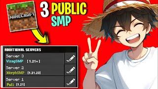 Top 3 BEST Public SMP For Minecraft Pocket Edition 1.21!