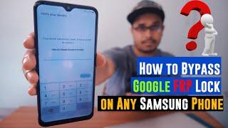 Easy Way to Bypass Google Account/FRP Lock on Samsung | New Guide