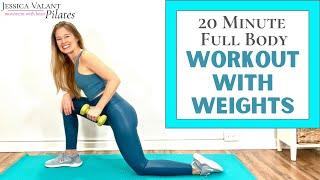 20 Minute Full Body Workout with Weights - Beginner Friendly!