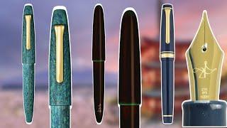 NEW INCREDIBLE SAILOR FOUNTAIN PENS  Tamenuri Aodame, Ryokkyo, King of Pen Blue Dawn